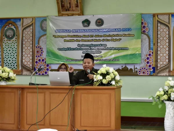 Seminar Internasional Pendidikan 2023 kerjasama antara Watnatham Islam School Pombing, Pattani selatan Thailand dan UNUGHA Cilacap