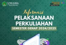 INFORMASI PELAKSANAAN PERKULIAHAN SEMESTER GENAP 2024/2025