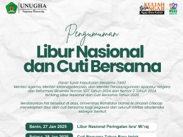Surat Edaran: Libur Nasional dan Cuti Bersama Januari 2025