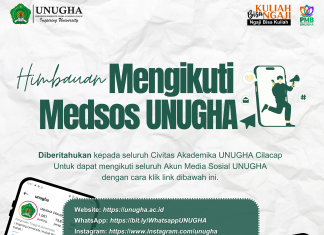 📢 Yuk, Follow Media Sosial UNUGHA Cilacap 📢