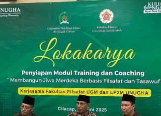UNUGHA Cilacap dan UGM Gelar Lokakarya Kolaboratif: “Penyiapan Modul Training dan Coaching: Membangun Jiwa Merdeka Berbasis Filsafat dan Tasawuf”