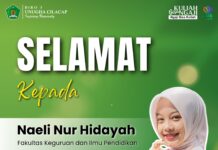 Mahasiswa Berprestasi: Naeli Nur Hidayah Raih Juara 1 Pilmapres UNUGHA Cilacap 2025 Akan maju tingkat Nasional