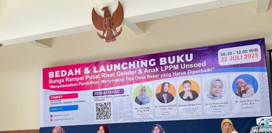 Dr. Umi Zulfa, M.Pd. Dosen UNUGHA Cilacap : Bedah Buku bersama Pusat Riset Gender dan Anak LPPM UNSOED Purwokerto