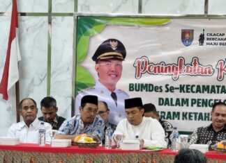 Bupati Cilacap Menyapa Paguyuban BUMDes, UNUGHA Dampingi BUMDes
