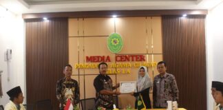 Penarikan Mahasiswa PPL Prodi Hukum Keluarga Islam di Pengadilan Agama Cilacap Berlangsung Khidmat
