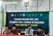Perkuat Jejaring Dunia, UNUGHA Cilacap Sukses Gelar Diseminasi PkM dan Seminar Internasional “Peace Education and Religion”