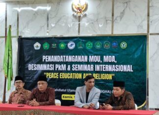Perkuat Jejaring Dunia, UNUGHA Cilacap Sukses Gelar Diseminasi PkM dan Seminar Internasional “Peace Education and Religion”