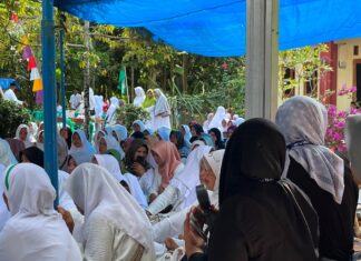 Mahasiswa KKN UNUGHA Cilacap Turut Berpartisipasi dalam Mujahadah Al-Asmaa Ul-Husna di Desa Salebu